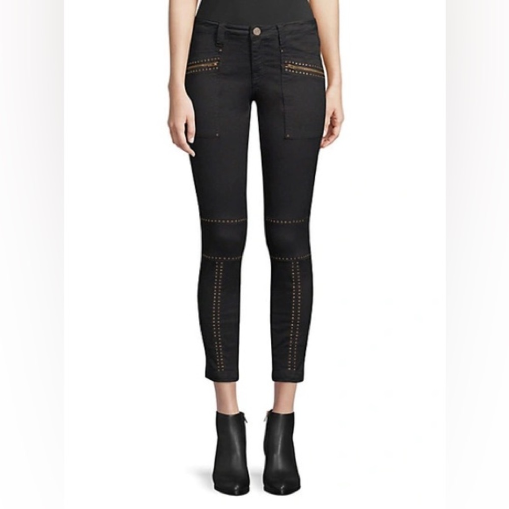 Joie Black studded Wash Jeans